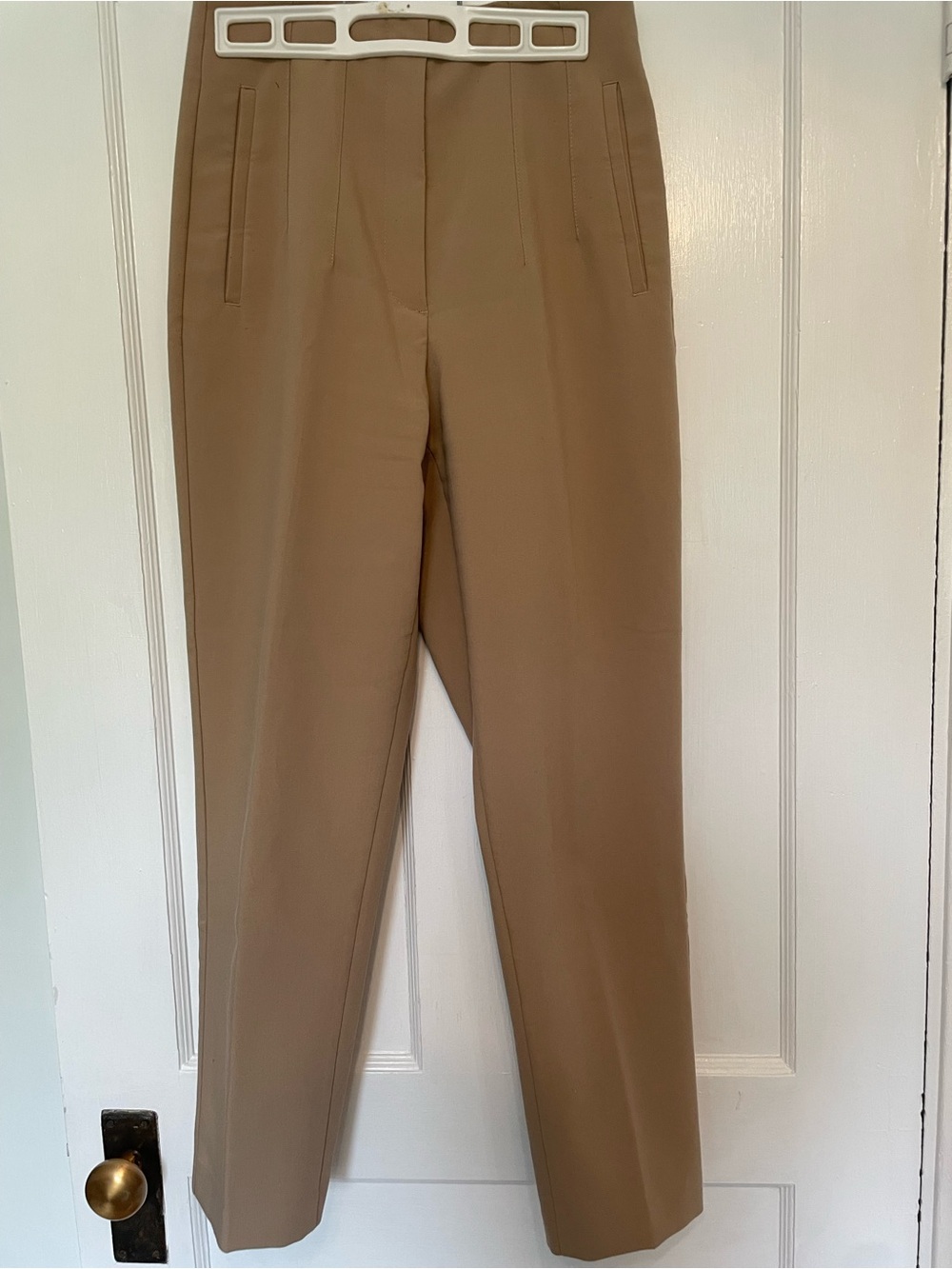 Zara Women’s Slim Cropped Dress Pants - Beige